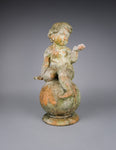 Early 20th Century Terracotta Garden Cherub - Harrington Antiques