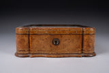 Early 20th Century Tooled Leather Table Top Display Box - Harrington Antiques