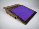 Early Victorian Rosewood & Birds Eye Maple Marquetry Writing Slope, c.1840. - Harrington Antiques