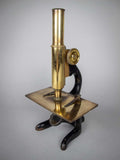 Ernest Leitz Wetzlar Brass Monocular Microscope, c.1913. (Serial No. 163721) - Harrington Antiques