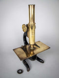 Ernest Leitz Wetzlar Brass Monocular Microscope, c.1913. (Serial No. 163721) - Harrington Antiques