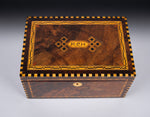 Fine 19th Century Inlaid Walnut Jewellery Box - Harrington Antiques