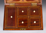 Fine 19th Century Inlaid Walnut Jewellery Box - Harrington Antiques