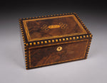 Fine 19th Century Inlaid Walnut Jewellery Box - Harrington Antiques