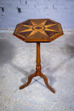 Fine 19th Century Parquetry Inlaid Star Tripod Table. - Harrington Antiques