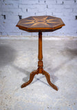 Fine 19th Century Parquetry Inlaid Star Tripod Table. - Harrington Antiques