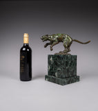 Fine Bronze Jaguar Sculpture On Marble Plinth - Signed 'S. Maclaurin'. - Harrington Antiques