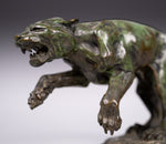 Fine Bronze Jaguar Sculpture On Marble Plinth - Signed 'S. Maclaurin'. - Harrington Antiques