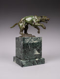 Fine Bronze Jaguar Sculpture On Marble Plinth - Signed 'S. Maclaurin'. - Harrington Antiques