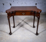 Fine George II Chippendale Period Mahogany Ball & Claw Card Table, c.1750. - Harrington Antiques