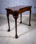 Fine George II Chippendale Period Mahogany Ball & Claw Card Table, c.1750. - Harrington Antiques