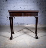 Fine George II Chippendale Period Mahogany Ball & Claw Card Table, c.1750. - Harrington Antiques