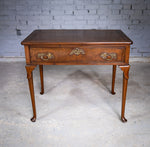 Fine George III Mahogany Single Drawer Side Table. - Harrington Antiques