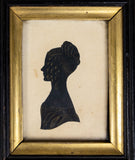 Five Bronzed Portrait Silhouettes Of An Irish Family - Lisburn County, Sept 1833. - Harrington Antiques