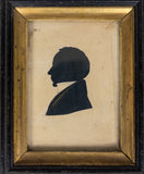 Five Bronzed Portrait Silhouettes Of An Irish Family - Lisburn County, Sept 1833. - Harrington Antiques