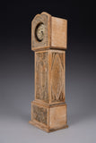 Folk Art Carved Grandfather Clock Pocket Watch Holder - Harrington Antiques