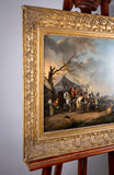 Follower Of Philips Wouwerman (1619-1668) - A Military Camp - 18th Century, Oil On Canvas. - Harrington Antiques