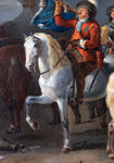 Follower Of Philips Wouwerman (1619-1668) - A Military Camp - 18th Century, Oil On Canvas. - Harrington Antiques