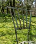 French 19th Century Wrought Iron Garden Chairs - Set of 3. - Harrington Antiques