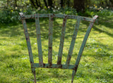 French 19th Century Wrought Iron Garden Chairs - Set of 3. - Harrington Antiques