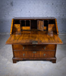 George I Walnut & Featherbanded Bureau, c.1720 - Harrington Antiques