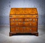 George I Walnut & Featherbanded Bureau, c.1720 - Harrington Antiques