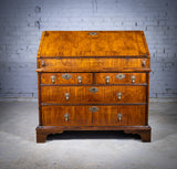 George I Walnut & Featherbanded Bureau, c.1720 - Harrington Antiques
