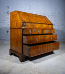 George I Walnut & Featherbanded Bureau, c.1720 - Harrington Antiques