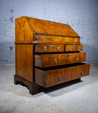 George I Walnut & Featherbanded Bureau, c.1720 - Harrington Antiques