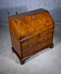 George I Walnut & Featherbanded Bureau, c.1720 - Harrington Antiques