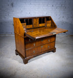 George I Walnut & Featherbanded Bureau, c.1720 - Harrington Antiques