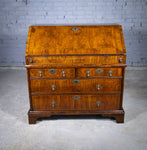 George I Walnut & Featherbanded Bureau, c.1720 - Harrington Antiques