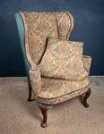 George II Carved Walnut Wingback Armchair, c.1750 - Harrington Antiques