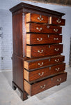 George III Chippendale Period Mahogany Chest On Chest / Tallboy - Harrington Antiques