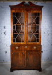 George III Chippendale Period Mahogany Glazed Bookcase. - Harrington Antiques