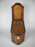 George III Flame Mahogany Cross-Banded Cutlery Box with Original Interior. - Harrington Antiques