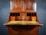 George III Mahogany Bookcase Bureau - Harrington Antiques