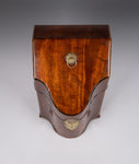 George III Mahogany Serpentine Front Knife Box - Harrington Antiques