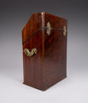 George III Mahogany Serpentine Front Knife Box - Harrington Antiques