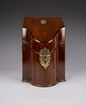 George III Mahogany Serpentine Front Knife Box - Harrington Antiques