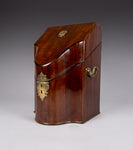 George III Mahogany Serpentine Front Knife Box - Harrington Antiques