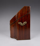 George III Mahogany Serpentine Front Knife Box - Harrington Antiques