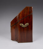 George III Mahogany Serpentine Front Knife Box - Harrington Antiques