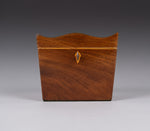 George III Mahogany Serpentine Top Tea Caddy, c.1790 - Harrington Antiques