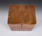 George III Mahogany Serpentine Top Tea Caddy, c.1790 - Harrington Antiques