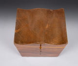 George III Mahogany Serpentine Top Tea Caddy, c.1790 - Harrington Antiques