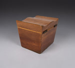 George III Mahogany Serpentine Top Tea Caddy, c.1790 - Harrington Antiques