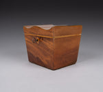 George III Mahogany Serpentine Top Tea Caddy, c.1790 - Harrington Antiques