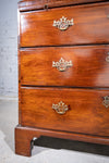 George III Mahogany Tallboy / Chest On Chest With Brushing Slide - Harrington Antiques