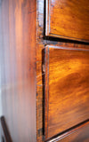 George III Mahogany Tallboy / Chest On Chest With Brushing Slide - Harrington Antiques